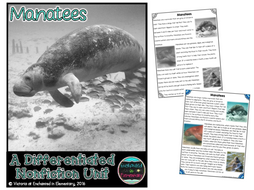 Differentiated Nonfiction Unit: Manatees