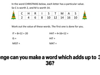 6 weeks of Year 6 Maths meetings including a Christmas-themed week