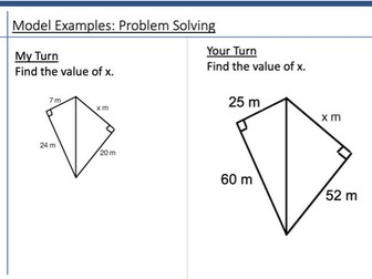 Two Step Problems & Pythagoras' Theorem