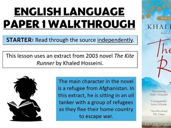 AQA English Language Paper 1: The Kite Runner Extract