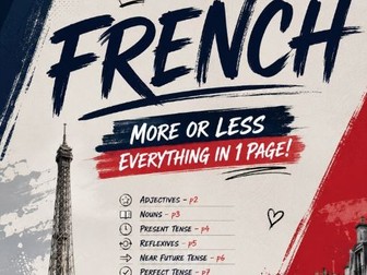 French grammar in 1 page