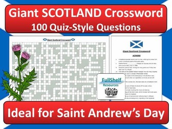 Scotland Quiz Crossword Scottish Topic