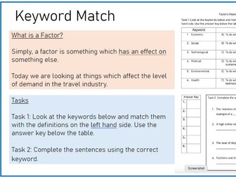 Factors Affecting Tourism Demand Lesson | iGCSE Travel & Tourism Unit 2.1