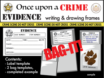 Evidence Label and Bag Templates