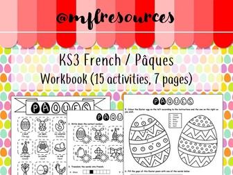 KS3 French - Paques - Easter booklet of activities