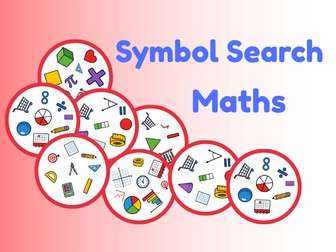 Maths Symbol Search Find the Pairs Game