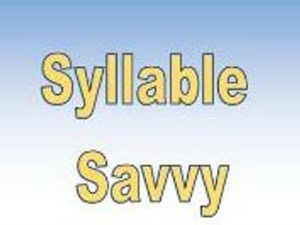 Literacy Booklet highlighting open and closed vowel sounds and Syllable Splitting