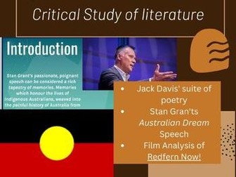 (8 weeks) Indigenous Literature Aboriginal voices critical study BUNDLE (+BONUS)