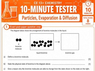10 minute tests for CE Chemistry
