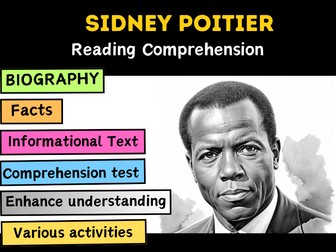 Sidney Poitier Biography & facts , reading comprehension, information text