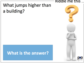 Riddle Me This 2 PPT - 99 More Tutor Time Beginner Riddles & Brainteasers