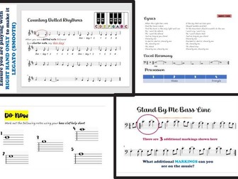 Bass Clef Notation Scheme of Learning PowerPoint
