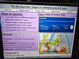 BTEC TECH AWARD Child Development - C2 Lessons