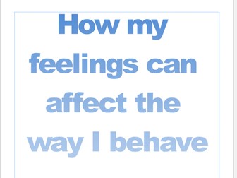 How Feelings Affect Behaviour Workbook (Editable)