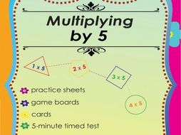 Multiplying by 5 - Multiplication Math Games and Lesson Plans