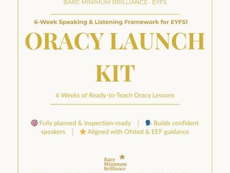 EYFS Oracy Launch Kit | Early Talk & Listening Through Play | Ofsted & EEF Aligned