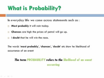 Probability Day 1