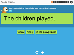 Ordering adverbs - Interactive Activity - KS3 Spag