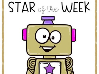 STAR OF THE WEEK CERTIFICATE REWARD