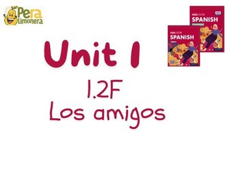 1.2F Los amigos (Spanish- New specification- Kerboodle)