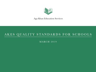 AKES Quality Standards for Schools