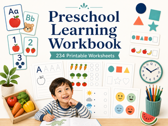 Preschool Learning Workbook