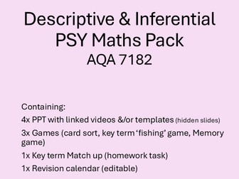 Psychology Descriptive & Inferential Statistics (with some Research Methods)