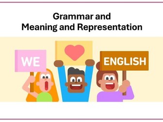 A-Level English Language 'Grammar and Meaning and Representations' Scheme