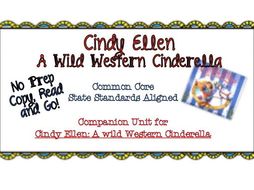 No Prep Book Unit for Cindy Ellen: A Wild Western Cinderella