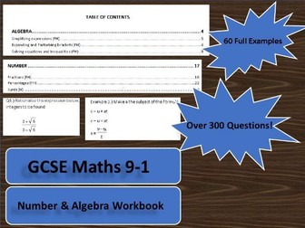 GCSE Maths 9-1 Algebra & Number Workbook