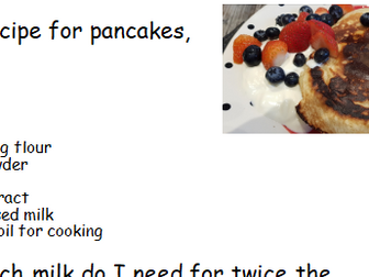 Pancake day maths