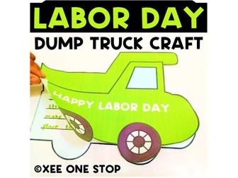 Labor Day Dump Truck Writing Craft