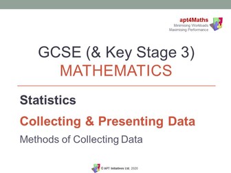 apt4Maths: PowerPoint (Lesson 2 of 14) on Collecting and Presenting Data - COLLECTING DATA