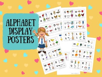 Alphabet Display Sheets, Alphabet Display Posters