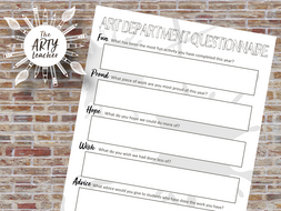 Art Department Questionnaire