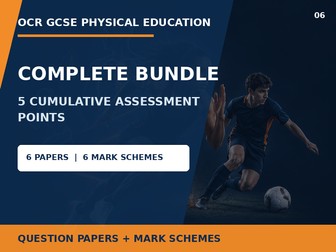OCR GCSE PE J587 Five Cumulative Assessments Complete Bundle