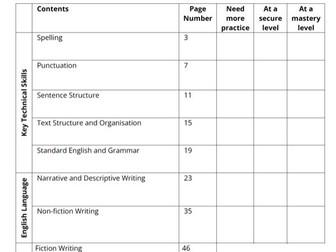 AQA/EDEXCEL COMPLETE GCSE FICTION AND NON-FICTION WRITING STUDENT WORK BOOKLET WITH TEACHER NOTES