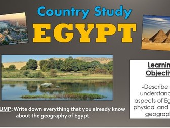Egypt - Exploring Human and Physical Geography Lesson!