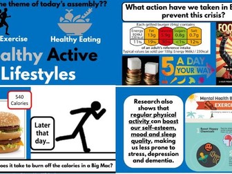 Healthy Active Lifestyle assembly PSHE Healthy Schools