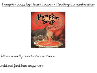 Pumpkin Soup Comprehension Qs