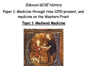Edexcel medieval medicine workpack