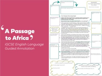 A Passage to Africa | Guided Annotation