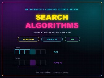 Search Algorithms Exam - GCSE Computer Science