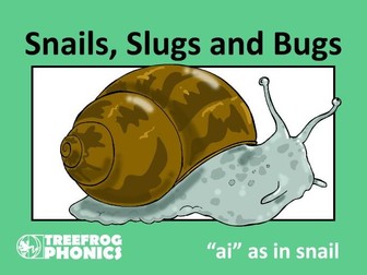 ai phoneme snails, slugs and bugs