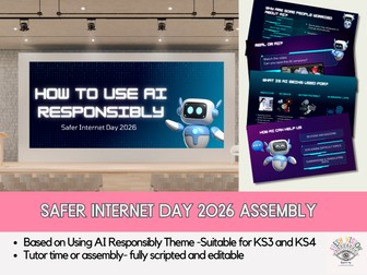Safer Internet Day 2026 Assembly- How to Use AI Responsibly