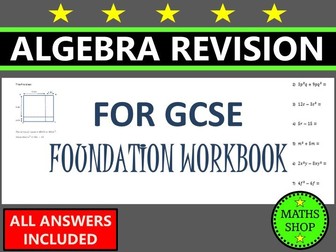 GCSE Foundation Revision Algebra