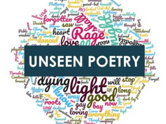 AQA A English Literature A Level - Unseen Poetry Comparison Questions