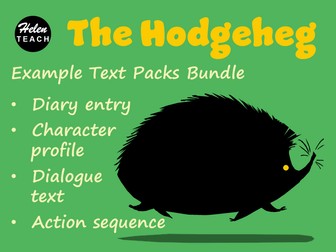 The Hodgeheg Example Text Packs BUNDLE