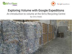 Exploring Volume at Sims Recycling #GoogleExpedition