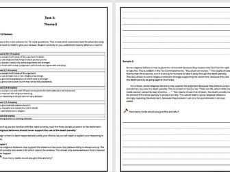 AQA RS Spec A (8062) -Y11 Revision and Homework Booklet